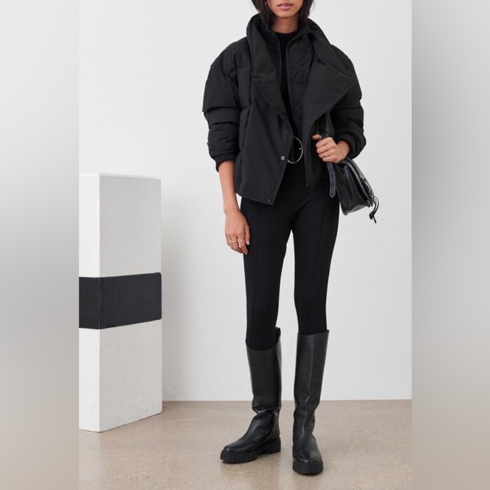 Black stylish puffer jacket Bowie coat from Ba&sh